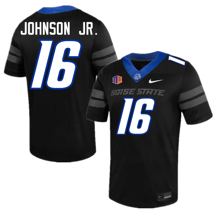 Franklyn Johnson Jr. Jersey, Boise State Broncos College Football Jersey College Uniforms-Black  Franklyn Johnson Jr. Jersey, Boise State Broncos College Football Jersey College Uniforms-Black